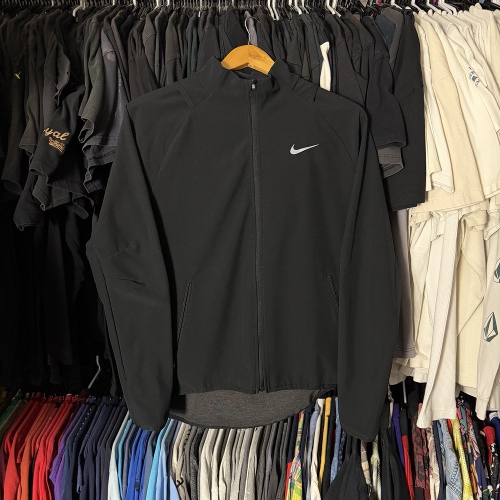 Nike Golf Closeout Composite Jacket Women's Medium Black Dri-Fit Activewear Zip